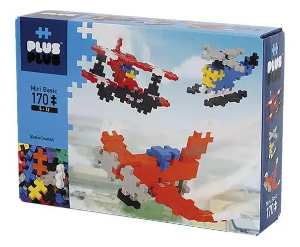 Plus-plus Mini Planes 170 Peças - Brinquedo De Construção