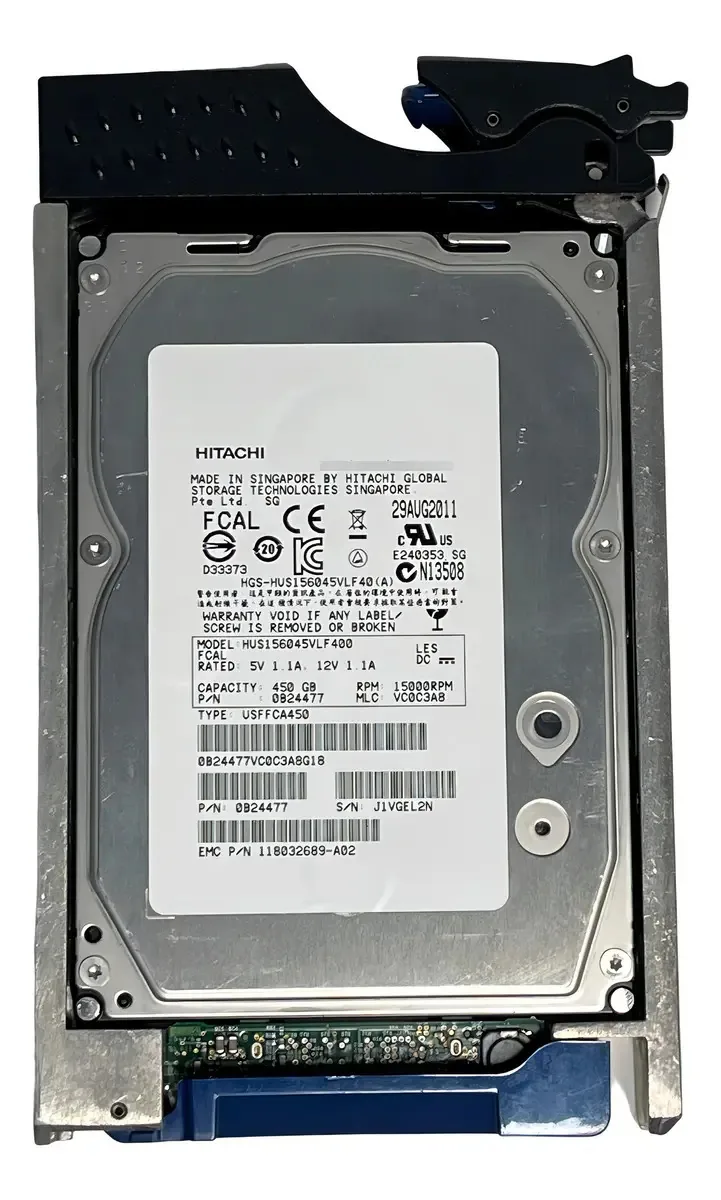 Disco Rígido Interno Hitachi de 450 GB com Conectividade FC