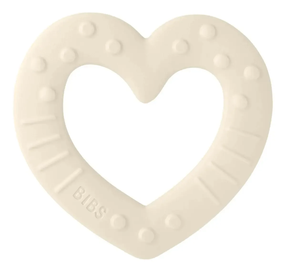 Bibs Color Ivory Heart Teewer