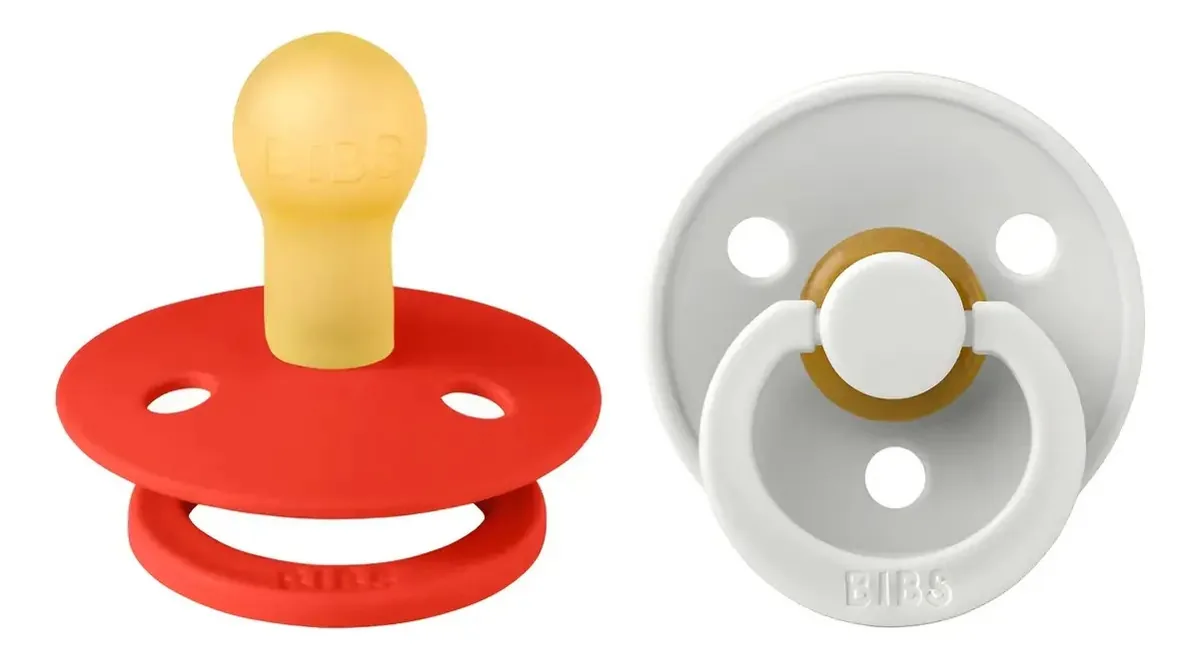 Conjunto de chupetas Bibs, 2 chupetas naturais sem Bpa, de 0 a 6 m, tamanho 1