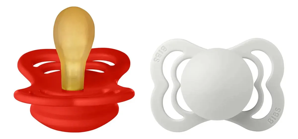 Chupetas para bebês Bibs, coleção Supreme, sem BPA, em tecido. Cor: Preto