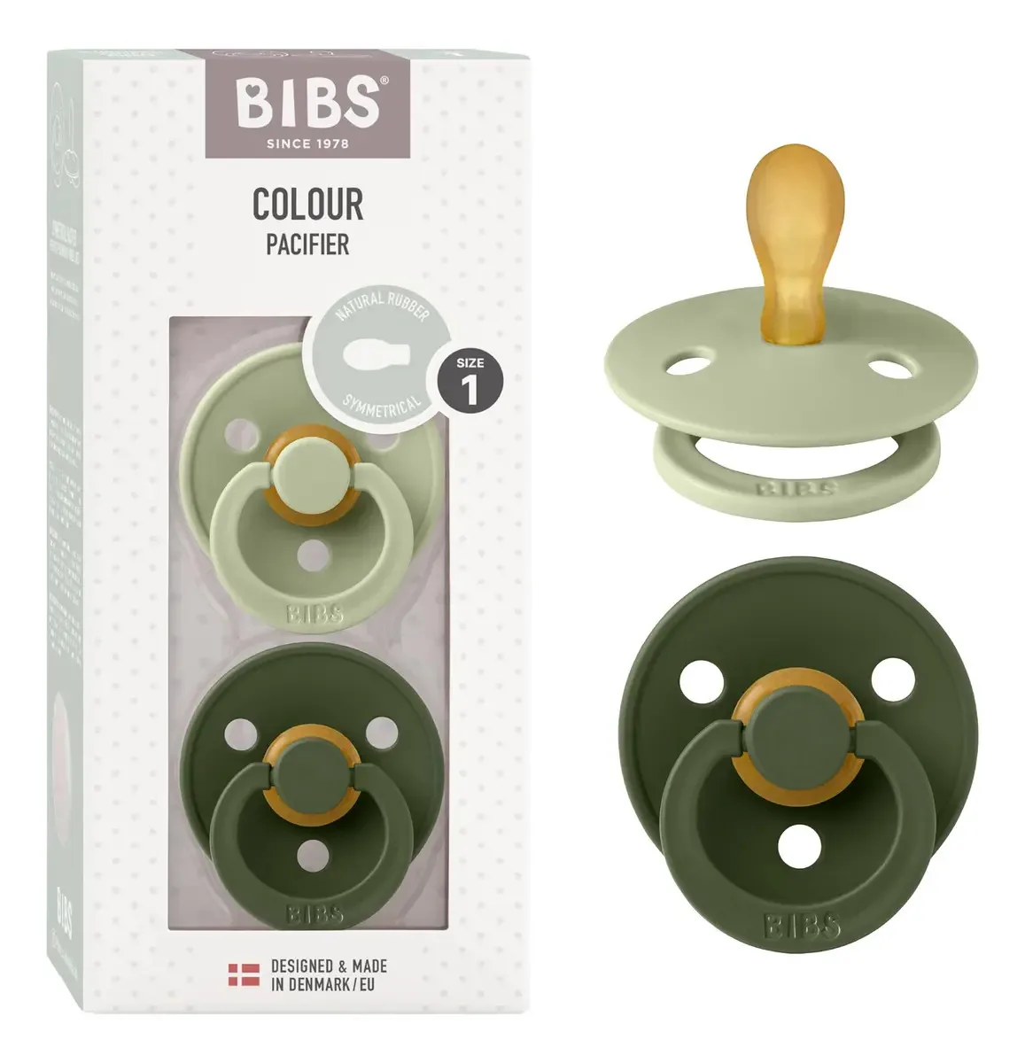 Chupetas Bibs de 0 a 6 meses, pacote de 2 chupetas | Pezó. Cor Preto
