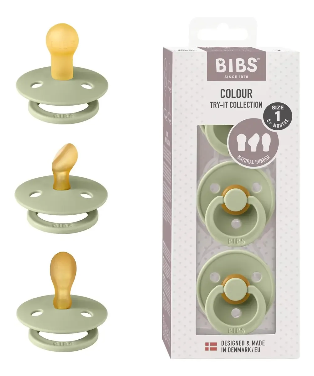 Chupetas Bibs de 0 a 6 meses, pacote de 3 chupetas | Pezó. Cor: Preto