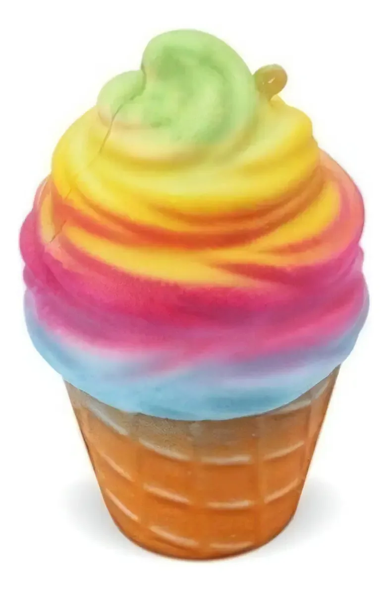 Copo de sorvete multicolorido Squishy
