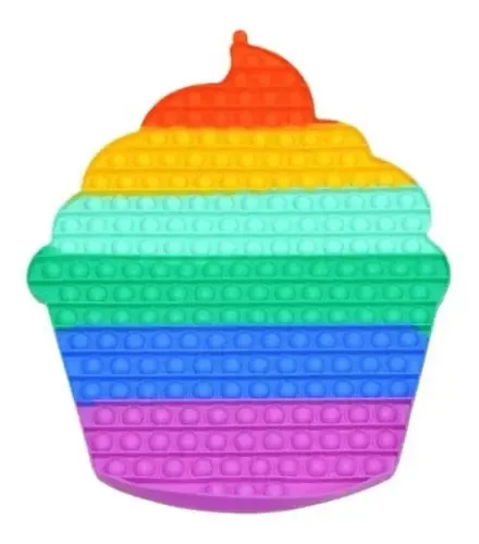 Coelhinho de sorvete grande multicolorido Pop It - Pumy