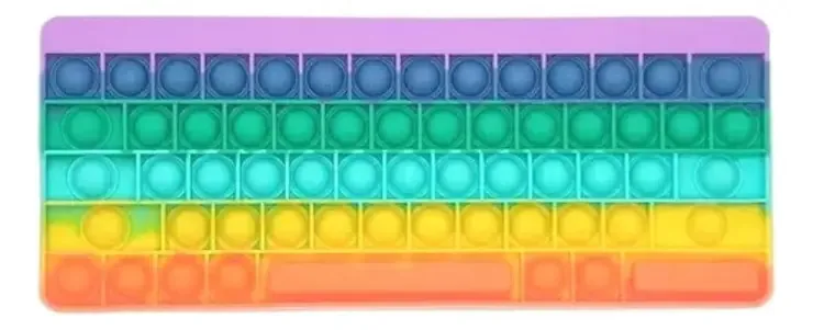 Teclado Pop It Multicolor