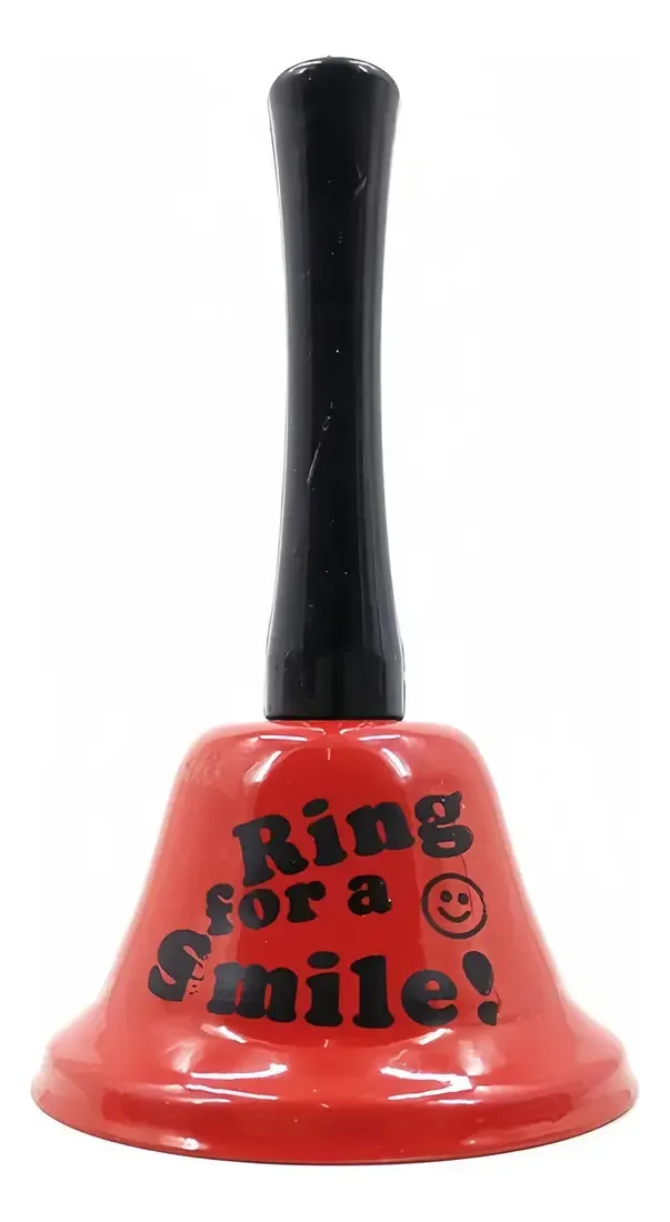 Sinos de mão de ferro coloridos variados para festas, eventos ou como lembranças e decoração. 5 peças.