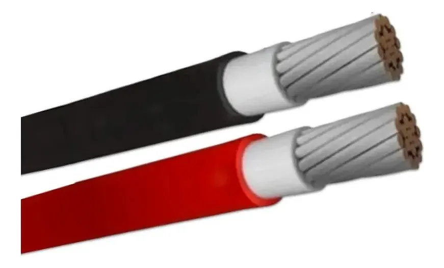 Fio Cabo Solar 6mm Energia Solar 135m Preto + 135m Verm Cobertura Preto E Vermelho