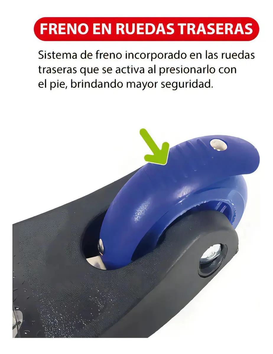Skate de silicone Kossok Fun de 3 rodas com LED infantil Color Du 329