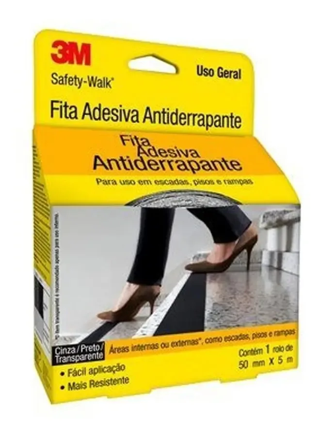 Fita Antiderrapante Safety Walk Transparente 50mmx5m - 3M