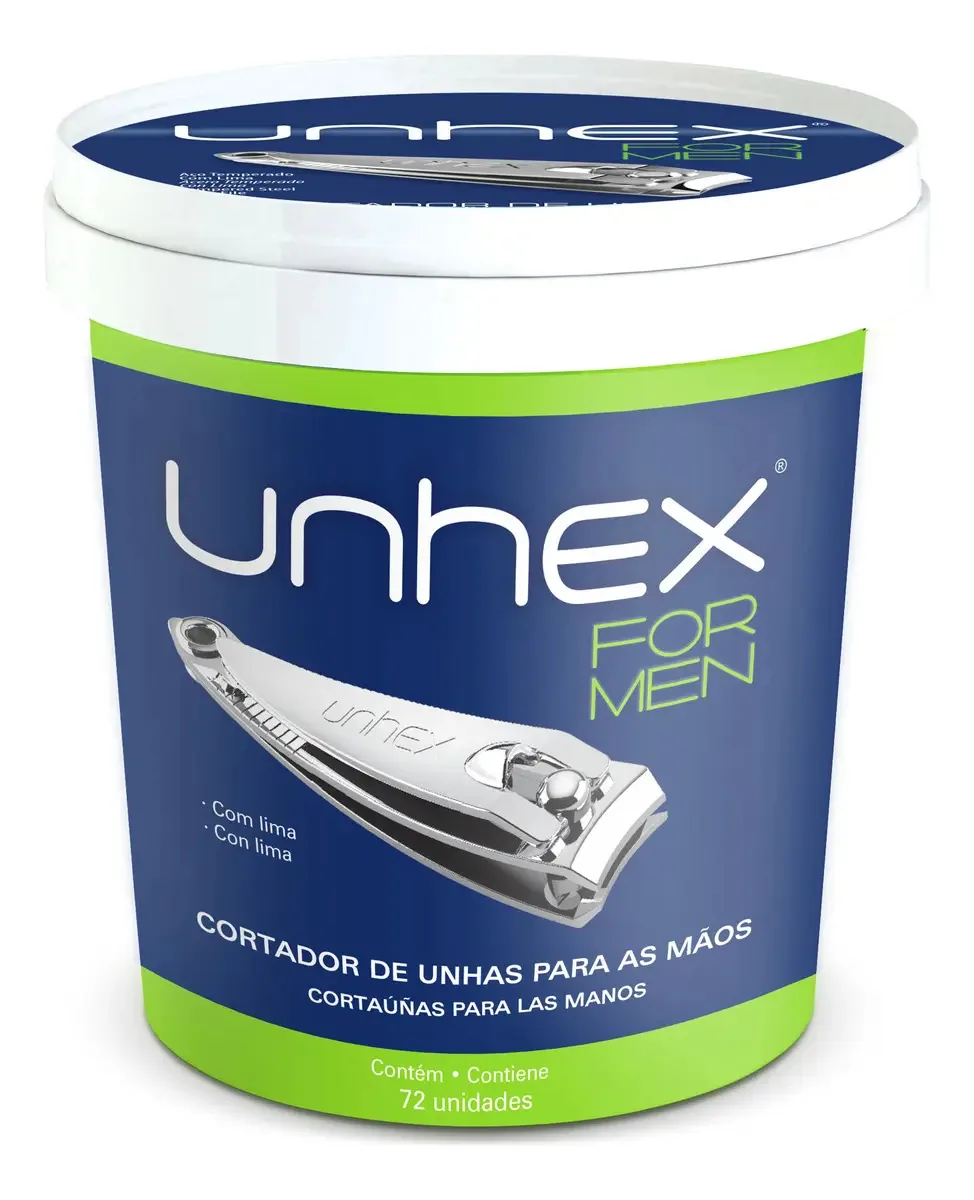 Cortador De Unhas Unhex Pote 72 Unidades
