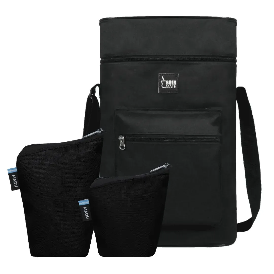 Conjunto de bolsas Matero Matero para capa preta Yerba Azucar Madu