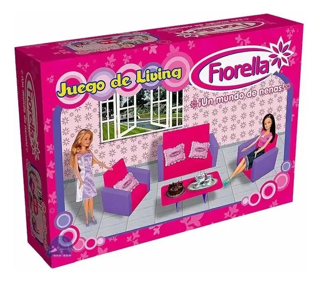 Conjunto de estar para bonecas Fiorella (sem bonecas) rosa