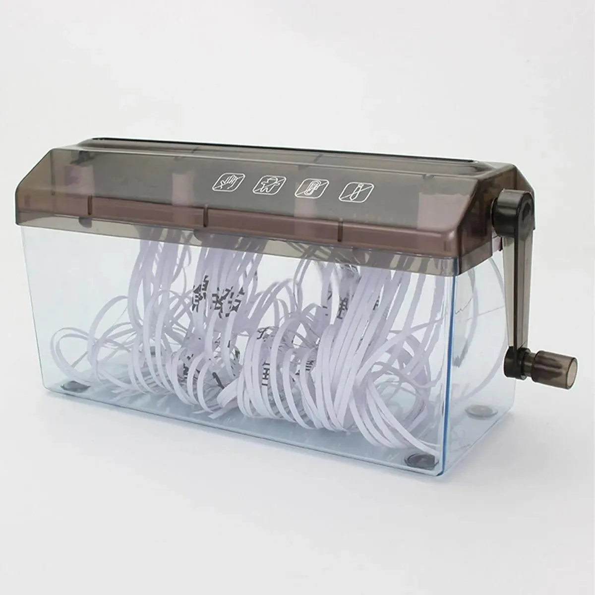 Mini triturador de papel manual portátil para escritório