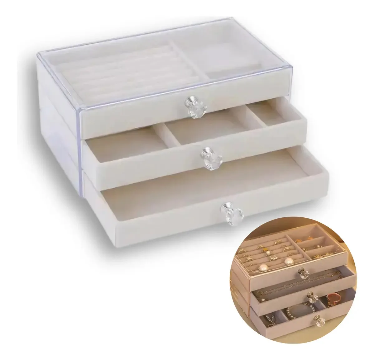 Organizador cinza JustClick MX BBG-50132