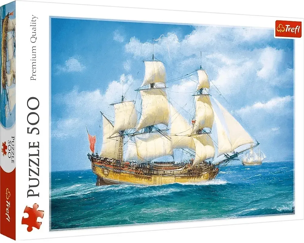 500 Pz Trefl Puzzles, veleiro de alto mar 48x34cm