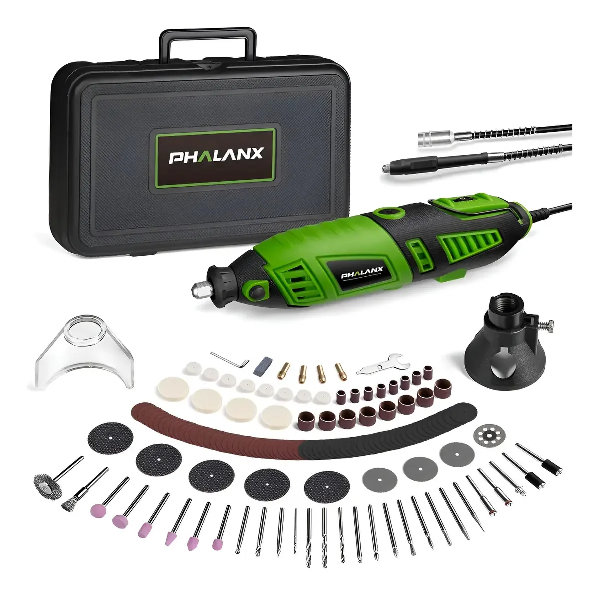 Kit de ferramentas rotativas de 180w com 139 acessórios
