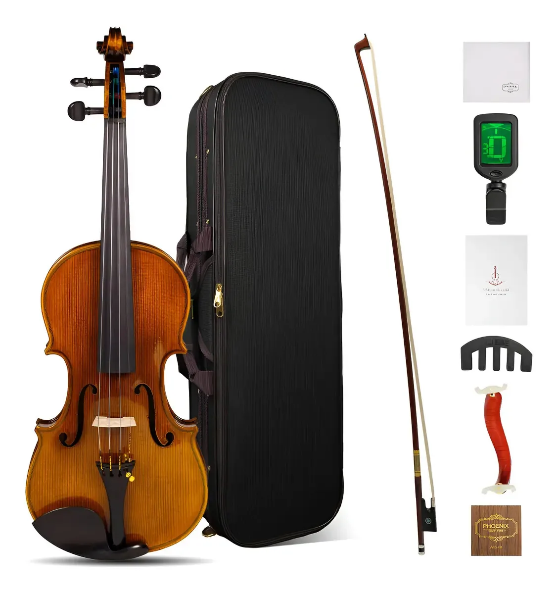 Phoenix Violin Professional (ovz301e) Cor verde escuro