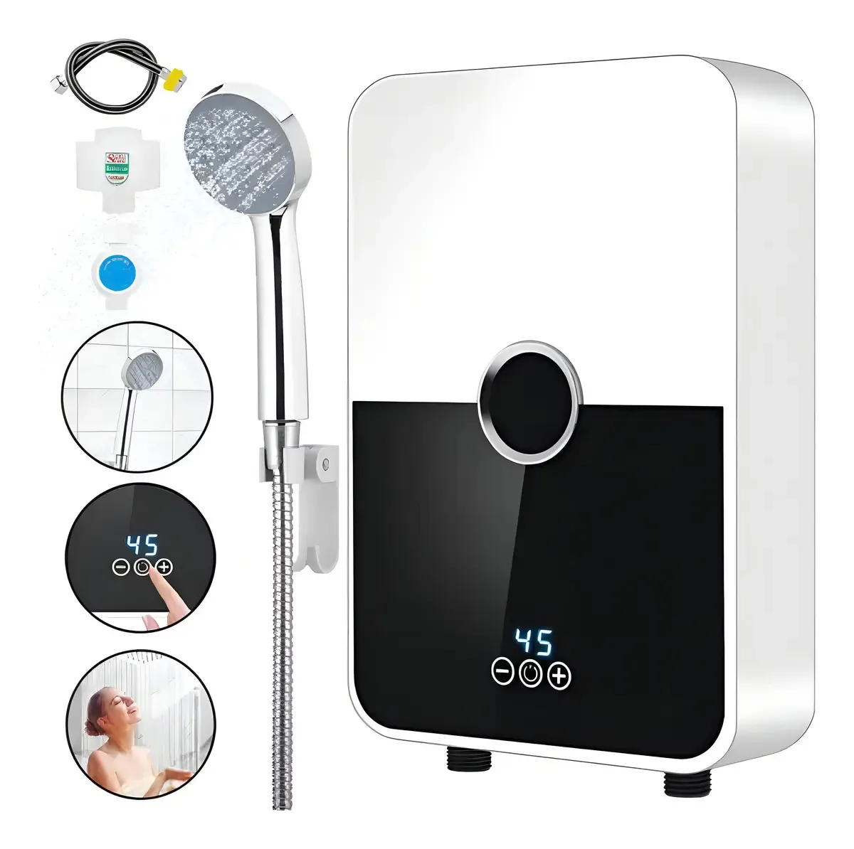 Aquecedor de água para pacote de banheiro 5.5kw cor branca