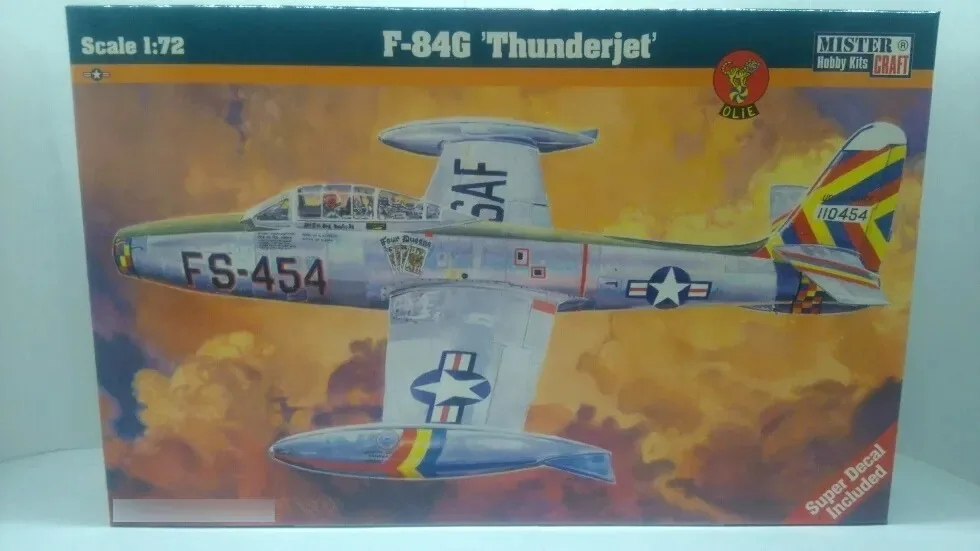 F-84g Thunderjet 1:72 Mistercraft Milou hobbies C-90