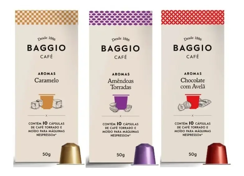 Cápsulas Nespresso Baggio Variadas - Kit 30 Cápsulas