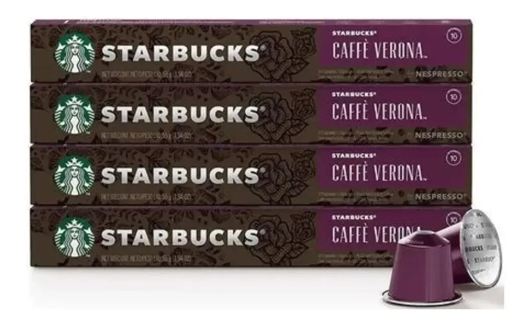Kit 40 Cápsulas Nespresso Starbucks Caffè Verona