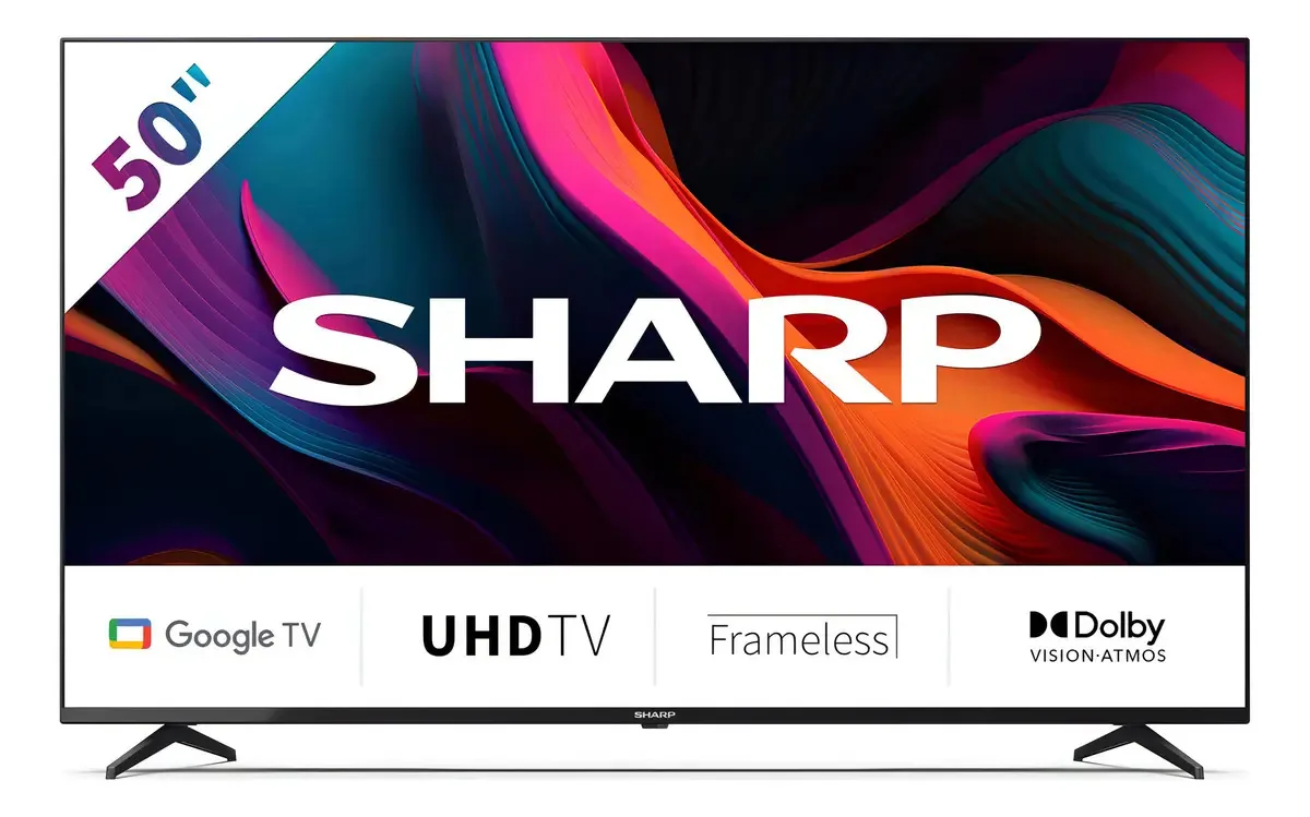 Sharp 50" UHD Google TV - TV Inteligente
