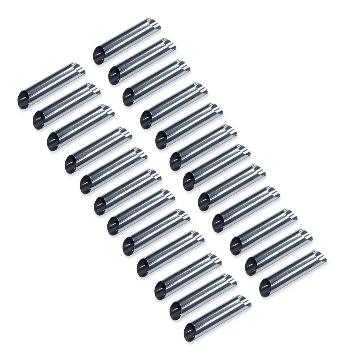 Pacote: 24 moldes para tubos Cannoli, rolos e moldes para croissant Pan Danes
