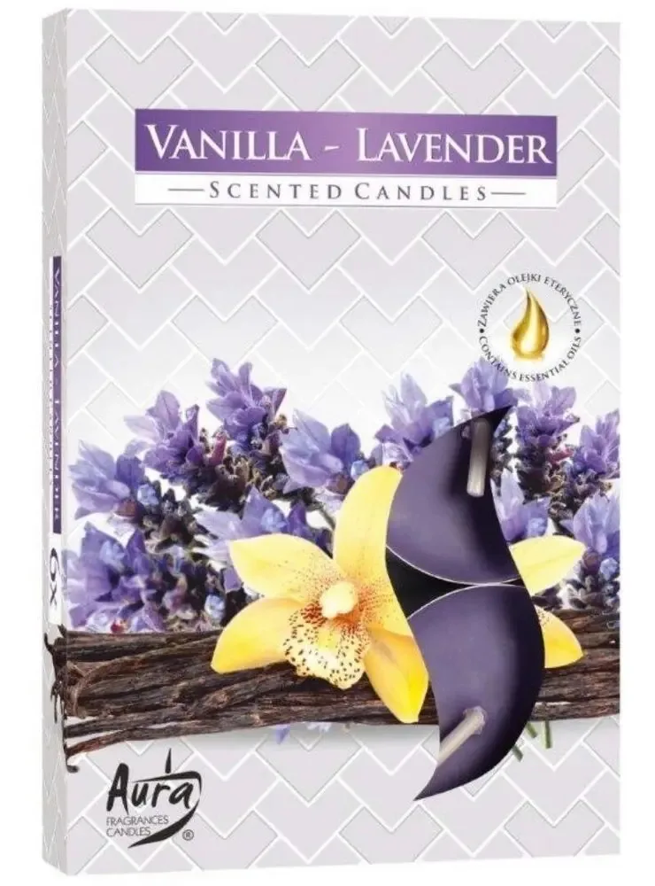 Vela T´light Vanilla/lavanda Aura Frag