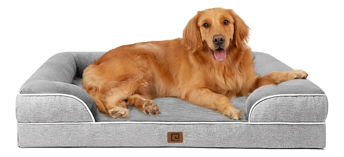 Camas ortopédicas Eheyciga para cães extra grandes, cama. Cor: Cinza