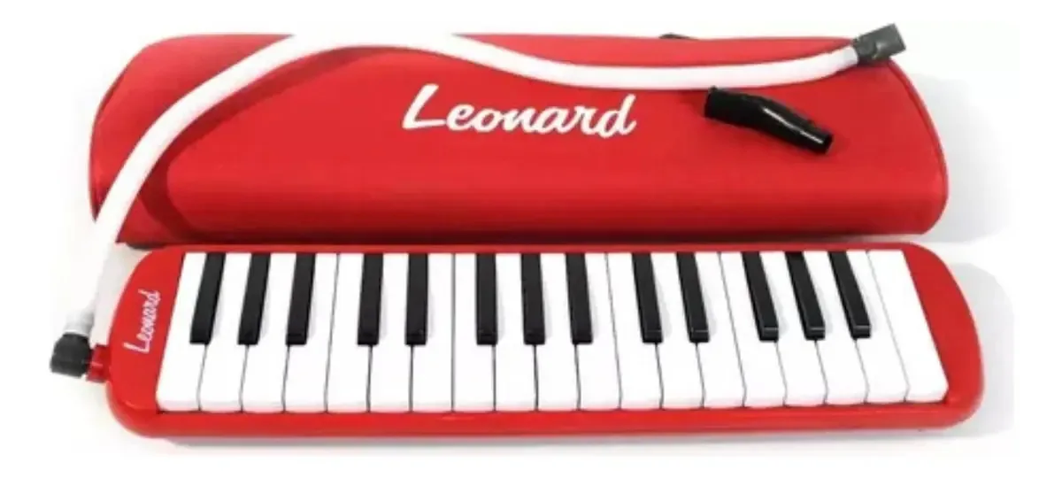 32 Note Melodica com estojo vermelho Leonard M32ard