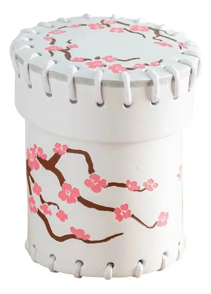 Copo de dados de couro japonês para jogo de tabuleiro
