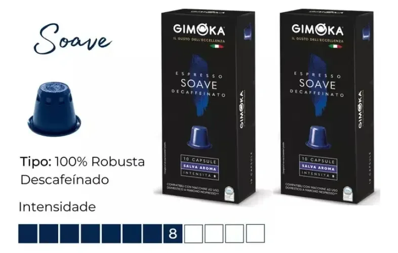 Kit Cápsulas Nespresso Gimoka Soave - 20 Cápsulas