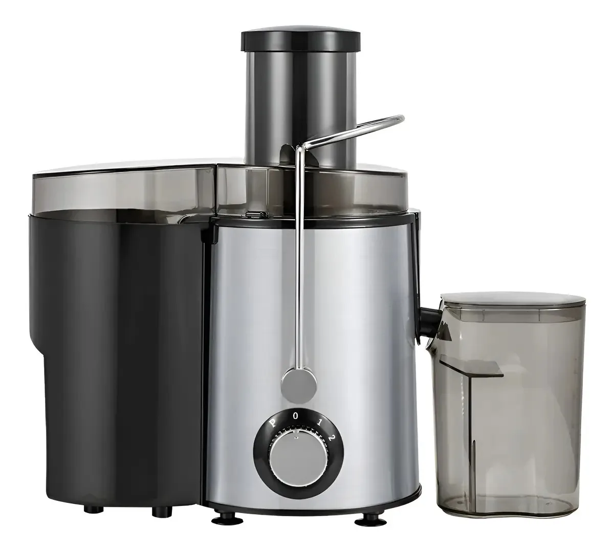 Espremedor elétrico de frutas e vegetais para cozinha preto preto