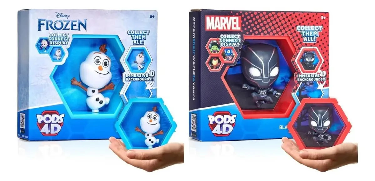 Brinquedos de parede plugáveis Olaf And Black Panther 4D