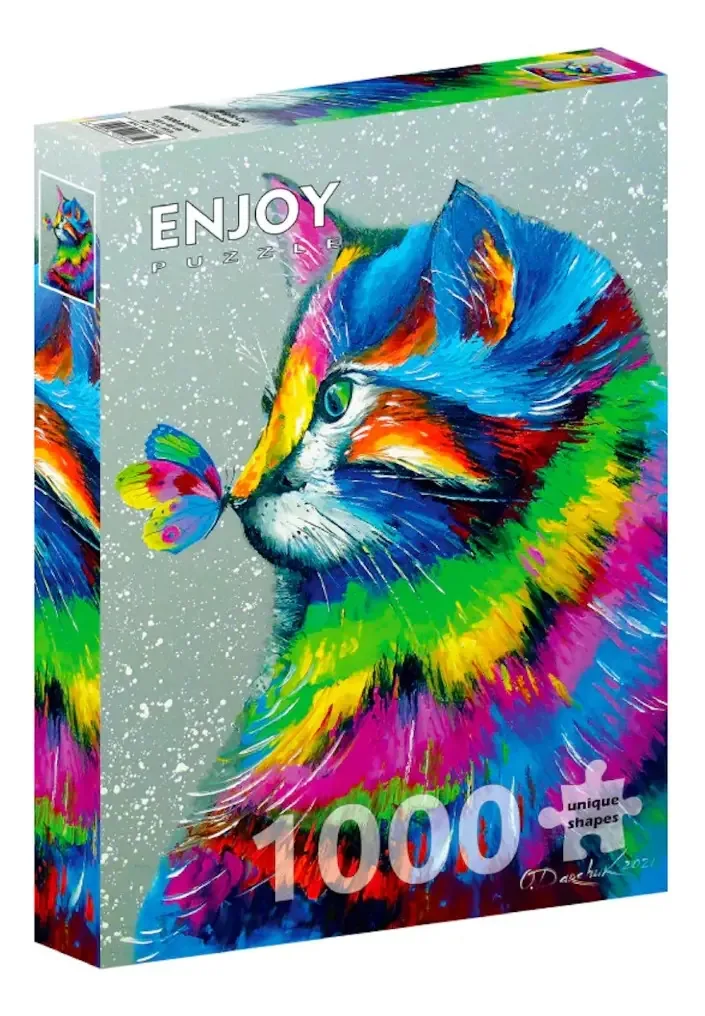 Arte e cores de borboletas Rainbow Cat Puzzle 1000 Pz