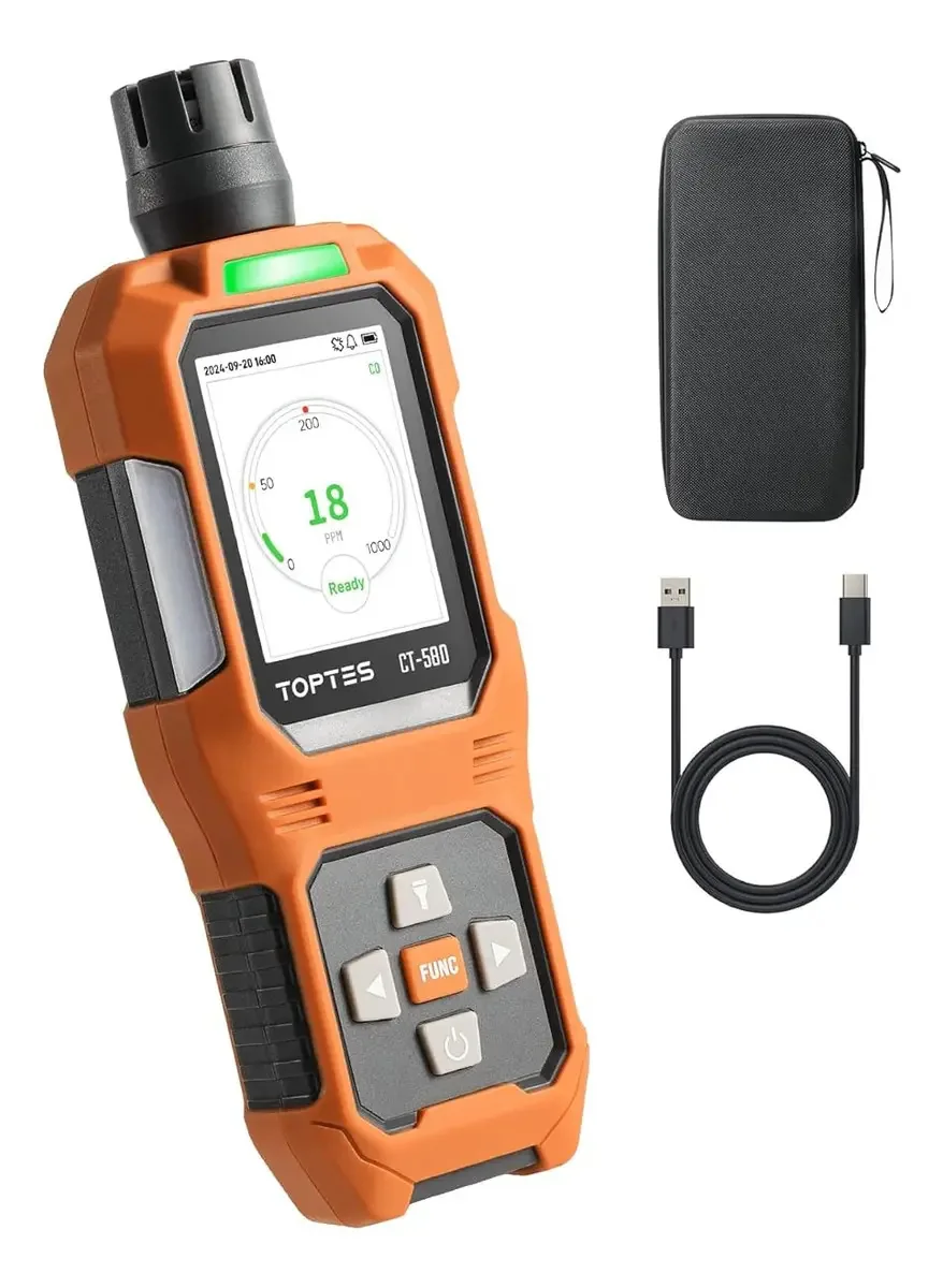 Detector portátil de monóxido de carbono com alarmes