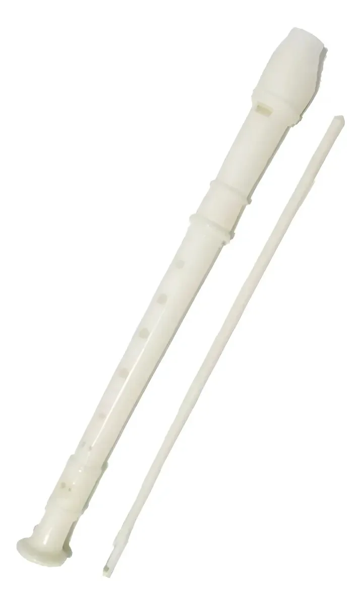 Flauta escolar Soprano em saco plástico de limpeza natural