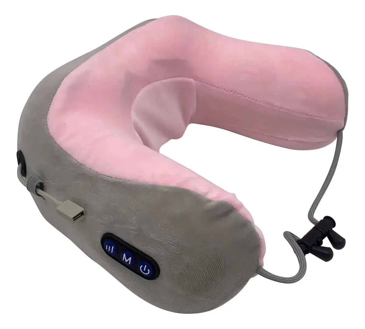 Almofada massageadora de pescoço recarregável, na caixa