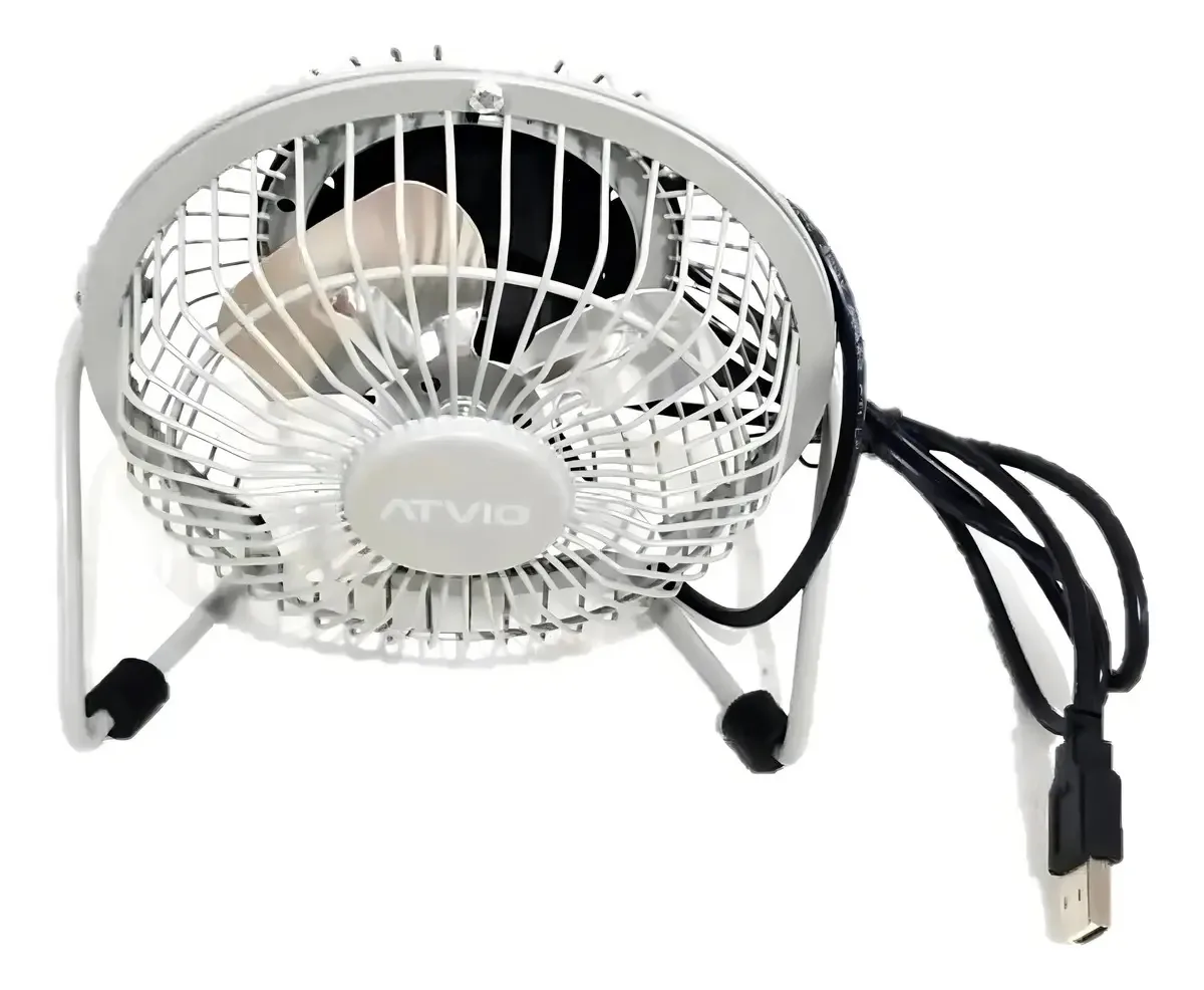 Ventilador pessoal Atvio 12cm Usb A18 Grey