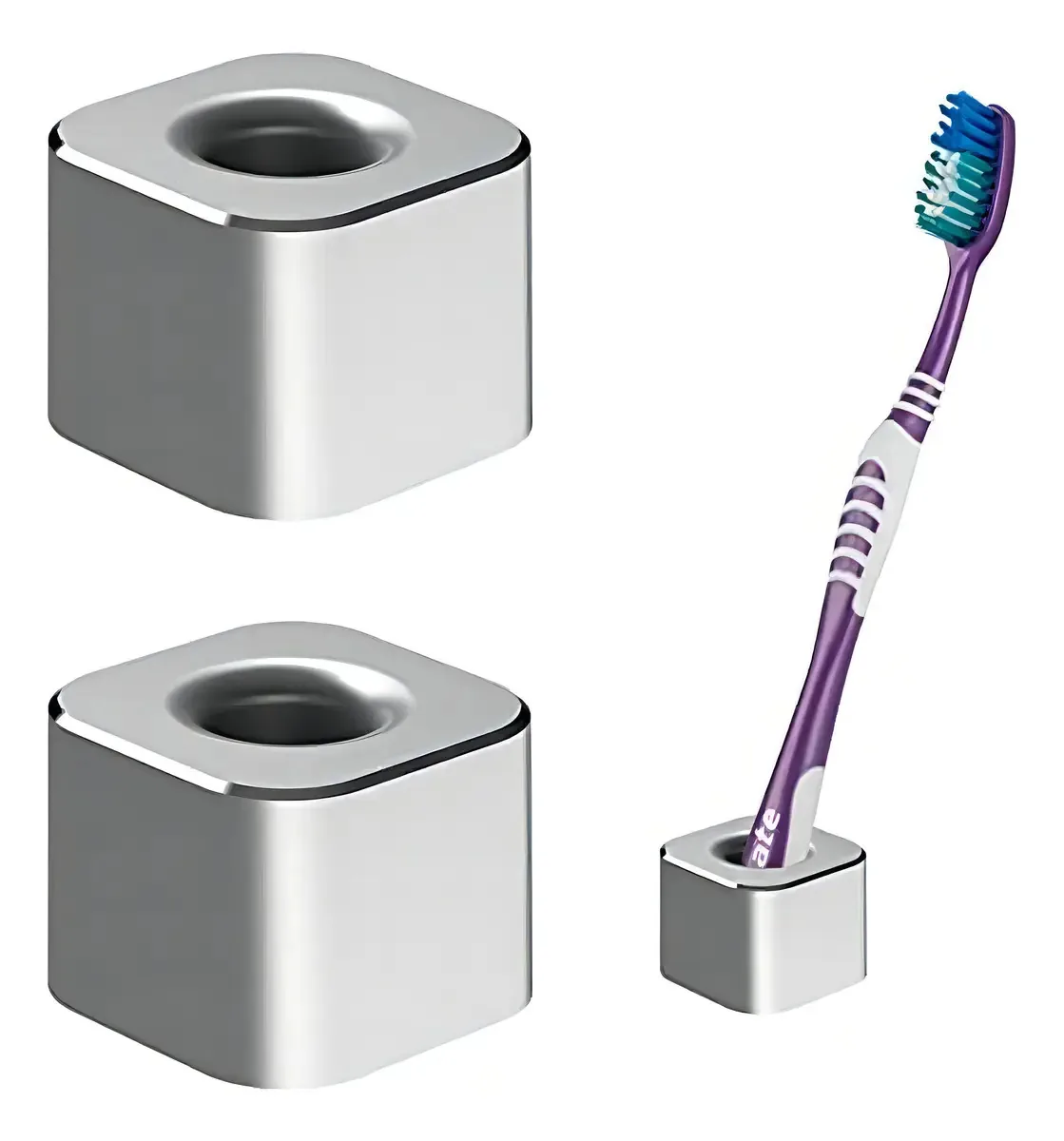 Pacote Linkidea com 2 porta-escovas de dentes