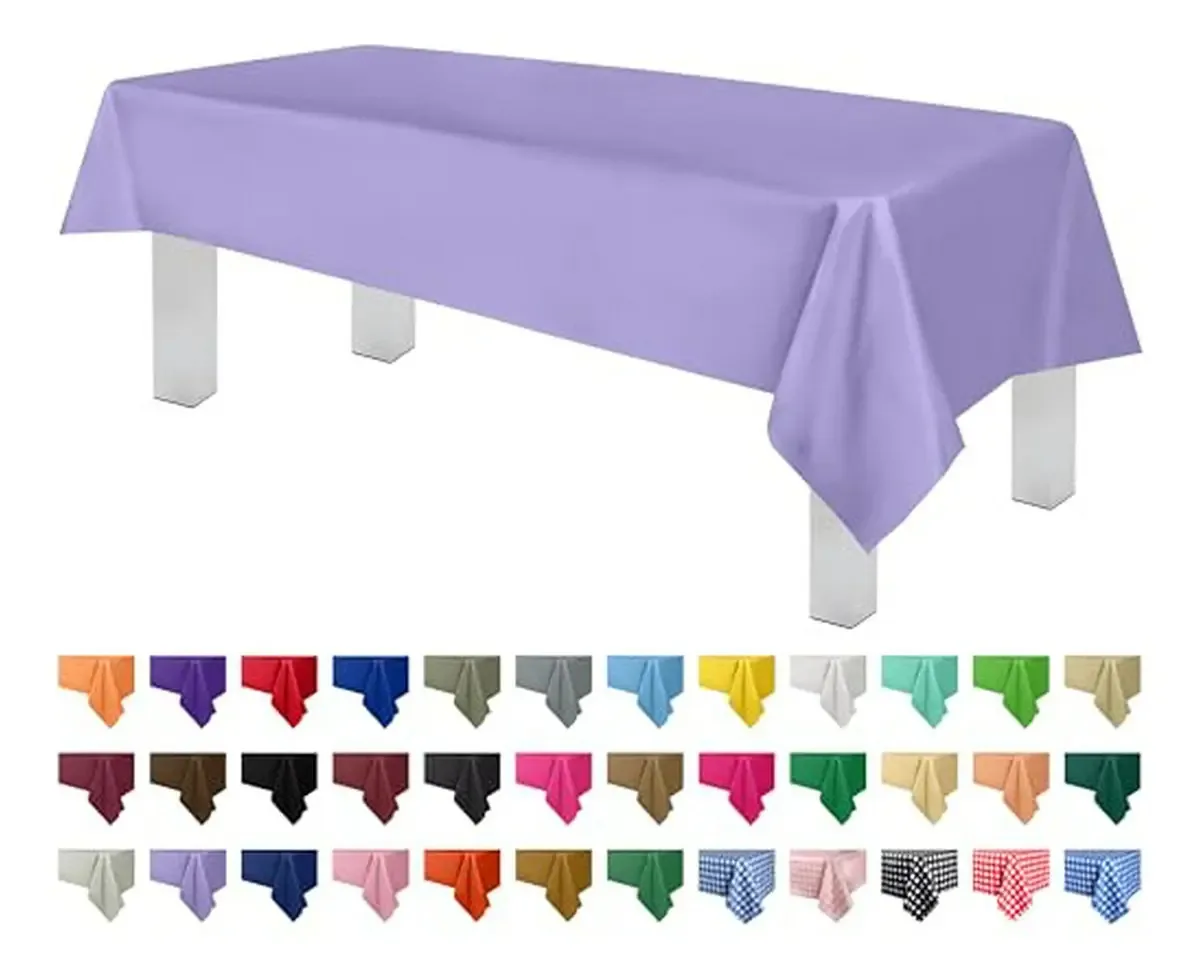 Toalhas de mesa descartáveis Grandipity Lavender - pacote com 6