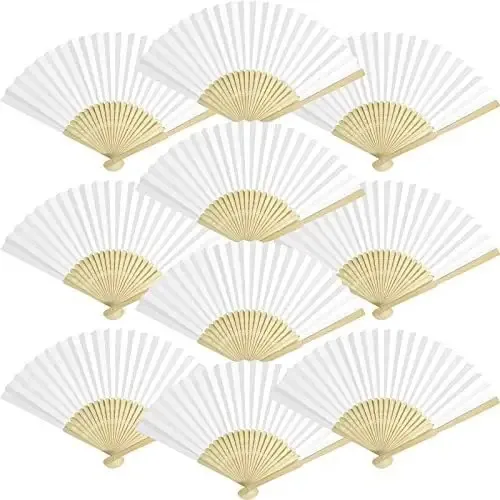 Pacotes de ventiladores dobráveis Grosun 50 Aban White Bamboo