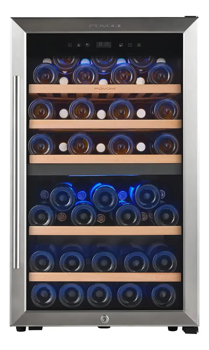 Refrigerador de vinho Fovomi de 20 polegadas, 52 garrafas Bur