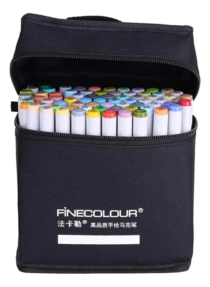 Marcador de álcool, 24 marcadores desenhando esboços de arte e