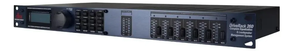 Sistema de gerenciamento de alto-falantes de E/S Dbx Driverack 260 2x6, Driverack 260, 3,50 x 11,50 x 22,50 polegadas