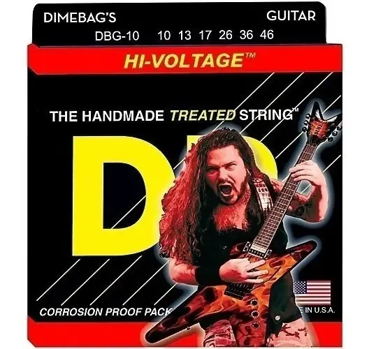 Guitarra elétrica de cordas Dr Strings Nickel Calibers 10-46 6 cordas