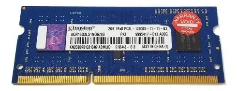 Memória RAM 2GB 1 Kingston ACR16D3LS1NGG/2G