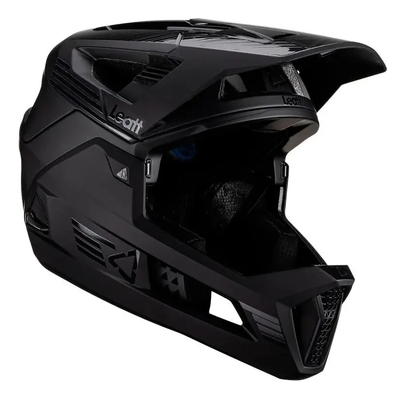 Capacete Enduro 4.0 Preto - Leatt Mtb E-bike Downhill 2 Em 1 Cor Stealth Tamanho P
