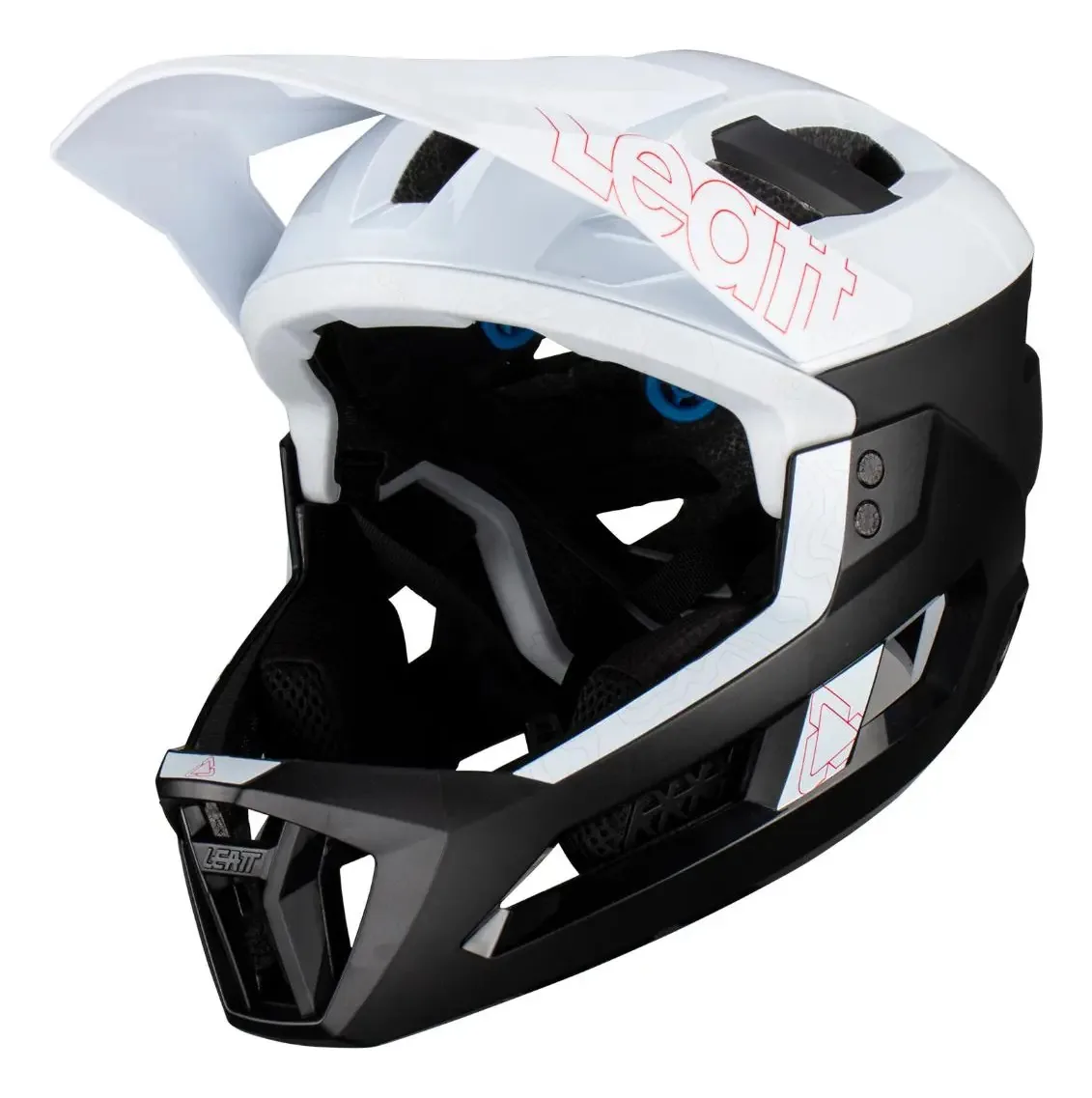 Capacete de proteção Leatt Mtb Enduro 3.0 3 em 1 para ciclistas branco L